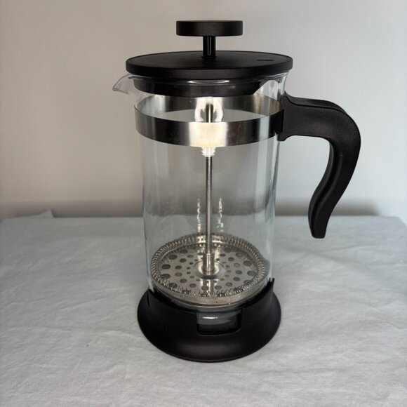 IKEA Other - IKEA French Press Coffee Tea Maker Stainless Steel Glass 32oz Upphetta Black